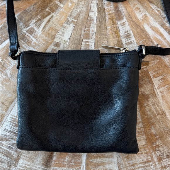 Michael‎ Kors Black Pebble Leather Small Organizer Crossbody Adjustable Strap - Picture 3 of 16